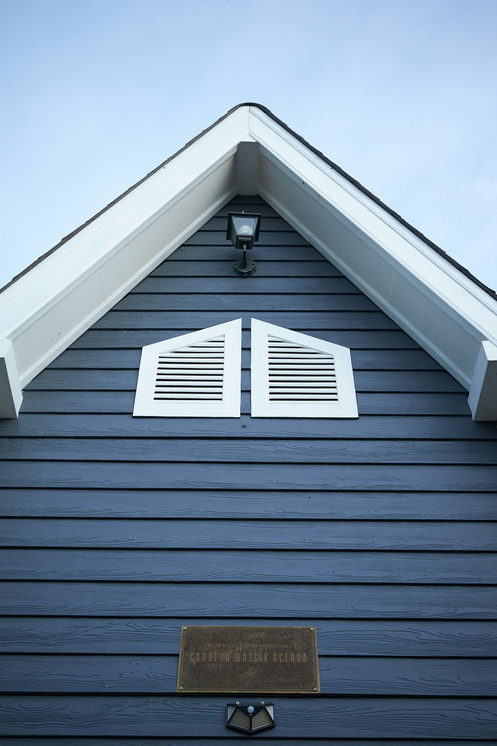a building with a light on top